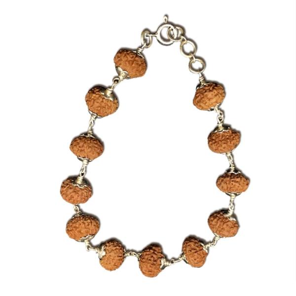 9 Mukhi Indonesian Silver Adjustable Bracelet