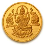 Goddesss Laxmi Coin In Pure 999 Gold 24K 2 Grams